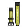 Garmin Fenix 7 Pro QuickFit 20 Band - silikoni, musta/keltainen