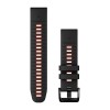 Garmin Fenix 7 Pro QuickFit 22 Band - silikoni, musta/palonpunainen