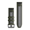 Garmin Fenix&nbsp;7 Pro QuickFit 26 Band - silikoni, sammaleenvihreä/grafiitti