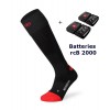 Lenz Heat Sock 4.1 tåhätta uppvärmda strumpor - svarta + rcB 2000 batterier