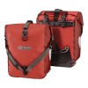 Pair of Ortlieb Sport-Roller Plus gravel panniers - salsa - dark chili