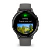 Garmin Venu 3S -kello - harmaa, tummanharmaa hihna - 41 mm:n kotelo