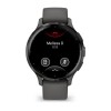 Garmin Venu 3S -kello - harmaa, tummanharmaa hihna - 41 mm:n kotelo