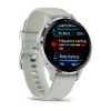Garmin Venu 3S -kello - hopea, salviavihreä ranneke - 41 mm:n kotelo