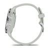 Garmin Venu 3S -kello - hopea, salviavihreä ranneke - 41 mm:n kotelo