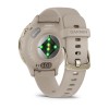 Venu 3S Garmin kello - Soft Gold pellavarannekkeella - 41 mm kotelo