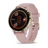 Venu 3S Garmin -kello - Pehmeä kulta vaaleanpunaisella hihnalla - 41 mm:n kotelo