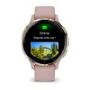 Venu 3S Garmin -kello - Pehmeä kulta vaaleanpunaisella hihnalla - 41 mm:n kotelo