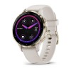 Garmin Venu 3S -kello - Pehmeä kulta, norsunluun hihna - 41 mm:n kotelo