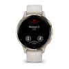 Garmin Venu 3S -kello - Pehmeä kulta, norsunluun hihna - 41 mm:n kotelo