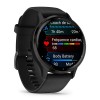 Garmin Venu 3 -kello - harmaa mustalla hihnalla - 45 mm:n kotelo