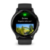 Garmin Venu 3 -kello - harmaa mustalla hihnalla - 45 mm:n kotelo