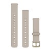 Rannekoru Quick Release - silikoni, Lin avec boucle Soft Gold - 18 mm - 010-13256-02