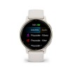 Vivoactive 5 Garmin -kello – kermanvärinen kultainen norsunluun hihna