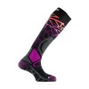 Chaussettes de ski Mi-Bas Alveol Tech Thyo - noir/violet