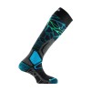 Chaussettes de ski Mi-Bas Alveol Tech Thyo - noir/turquoise