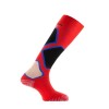 La Double Nordic Thyo Knee Socks - red
