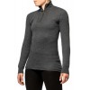 Turtleneck 200 Woolpower Zip Long Sleeve Base Layer - grå