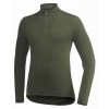 Turtleneck 200 Woolpower Zip Long Sleeve Base Layer - grön