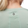 Lahka ženska pohodniška majica Lightwire Tech Tee Black Diamond - Foam Green
