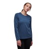 Dámske tričko Lightwire LS Tech Tee Black Diamond - Ink Blue