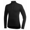 Turtleneck 400 Woolpower Zip Long Sleeve Base Layer - svart