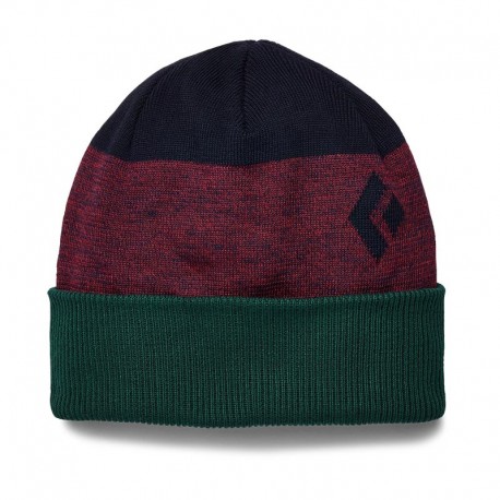 Bonnet Levels Beanie Black Diamond - Dark Crimson-Indigo