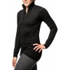 Turtleneck 400 Woolpower Zip Long Sleeve Base Layer - svart
