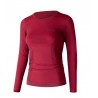 Skin Longsleeve Damski Merino 6.0 Lenz - kol rond - noir