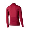 Haut Longsleeve Dam Merino 6.0 Lenz - Rullkrage - rouge foncé