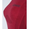 Haut Longsleeve Dam Merino 6.0 Lenz - Rullkrage - rouge foncé
