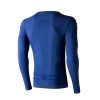 Haut Longsleeve Men Merino 6.0 Lenz - col round - bleu