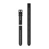 QuickFit™ -hihna, 20 mm, silikoni, musta (3 kpl, sukellukseen), musta solki - 010-13028-00