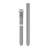 QuickFit™ hihna, 22 mm, silikoni, puuteriharmaa (3 kpl, sukellukseen), hopeasolki - 010-13113-03