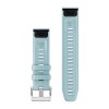 QuickFit™ -hihna, 22 mm, silikoni, taivaansininen (3 kpl, sukellukseen), hopeasolki - 010-13357-00