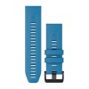 QuickFit™ -hihna, 26 mm, silikoni, Cerulean Blue mustalla soljella - 010-13117-30