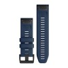 QuickFit™ -hihna, 26 mm, silikoni, Captain Blue mustalla soljella - 010-13117-31