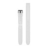 QuickFit™ hihna, 26 mm, silikoni, valkoinen (3 kpl, sukellukseen), musta solki - 010-12903-00