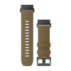 QuickFit™ Strap, 26mm, Nylon, taktinen kojootinruskea, musta solki - 010-13010-11
