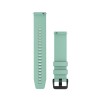Pikakiinnityshihna - Aqua Green silikoni mustalla soljella - 20mm - 010-13076-05