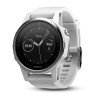 Garmin Fenix u200bu200bu200bu200b5S HR kardiooptinen kello - hopeanvärinen ranneke valkoinen carrara