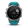 Garmin Fenix u200bu200bu200bu200b5S HR kardiooptinen kello - hopeanvärinen turkoosi ranneke