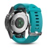 Garmin Fenix u200bu200bu200bu200b5S HR kardiooptinen kello - hopeanvärinen turkoosi ranneke