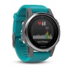 Garmin Fenix u200bu200bu200bu200b5S HR kardiooptinen kello - hopeanvärinen turkoosi ranneke