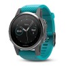 Garmin Fenix u200bu200bu200bu200b5S HR kardiooptinen kello - hopeanvärinen turkoosi ranneke
