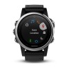 Garmin Fenix u200bu200bu200bu200b5S HR kardiooptinen kello - hopeanvärinen musta ranneke