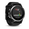 Garmin Fenix u200bu200bu200bu200b5S HR kardiooptinen kello - hopeanvärinen musta ranneke