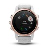 Garmin Fenix u200bu200bu200bu200b5S HR kardiooptinen kello - safiiri ruusukultainen ranneke valkoinen carrara