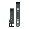 Bracelet Fenix 5 QuickFit 22 mm Garmin - Silicone bleu granite