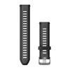 Garmin Quick Release Rannekoru - Silikoni musta/Tummanharmaa - 20 mm - 010-11251-AG